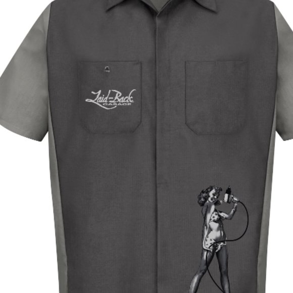 Red Kap Mustang Mechanic Work Shirt $37 Firm - Picture 2 of 3